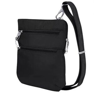 Travelon Like new Anti-Theft Classic Slim Double Zip Crossbody